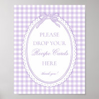 Lila Gingham Coquette-Schleife Rezept teilen