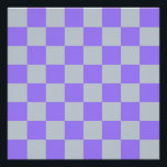 Lila Gingham-Muster Poster<br><div class="desc">Lila Gingham-Muster</div>