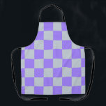 Lila Gingham-Muster Schürze<br><div class="desc">Lila Gingham-Muster</div>