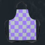 Lila Gingham-Muster Schürze<br><div class="desc">Lila Gingham-Muster</div>