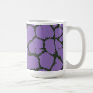 Lila Giraffe-Fur-Muster Kaffeetasse