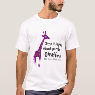 Lila Giraffen T-Shirt