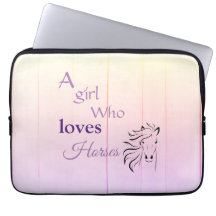Lila Girl Who Lieben Pferde Script Girl