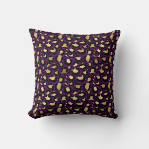 Lila Glam Leopard Kissen