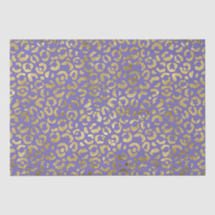 Lila Glam Leopard Print Seidenpapier