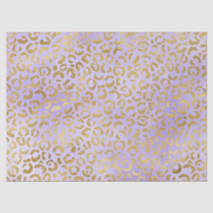 Lila Glam Leopard Print Seidenpapier