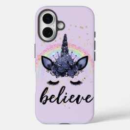 Lila Glaube Unicorn Case-Mate iPhone Hülle