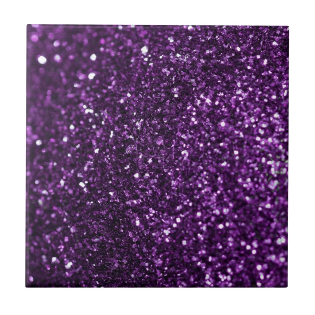 Lila Glimmer Fliese (Vorderseite)