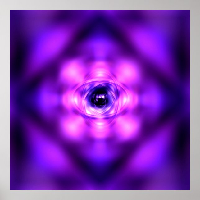 Lila Glimmeratom Poster (Vorne)