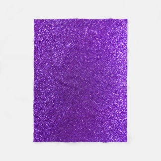 Lila Glitter des Indigos Fleecedecke