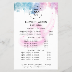 Lila Glitter Luxus-Drip-Salon-Flyer Flyer