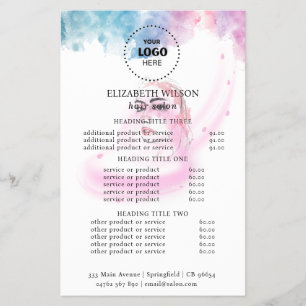 Lila Glitter Luxus-Drip-Salon-Flyer Flyer