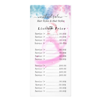 Lila Glitter Luxus-Drip-Salon Werbekarte