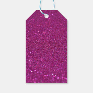 Lila Glittery-Geschenketiketten Geschenkanhänger