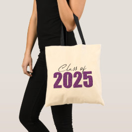 Lila Glitzer 2025 Tragetasche