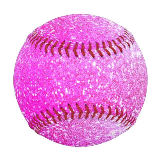 Lila Glitzer Baseball (Vorderseite)