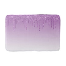 Lila Glitzer Bath Mat