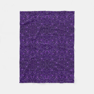 Lila Glitzer Fleece Blanket