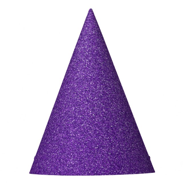 Lila Glitzer, Funkeln, Glitzer Hintergrund Partyhütchen (Vorderseite)