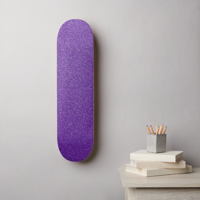 Lila Glitzer, Funkeln, Glitzer Hintergrund Skateboard (Wandkunst)