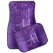 Lila Glitzer für die Pinselzubereitung