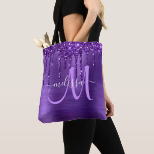 Lila Glitzer für die Pinselzubereitung Tasche