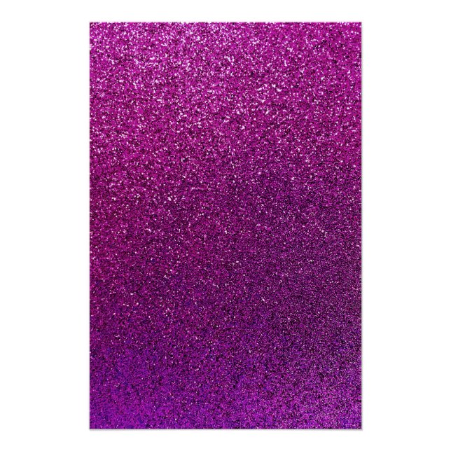 Lila Glitzer Hintergrund Glitterie Sparkle Poster (Vorderseite)