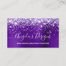 Lila Glitzer Indigo Foil Online Store Visitenkarte
