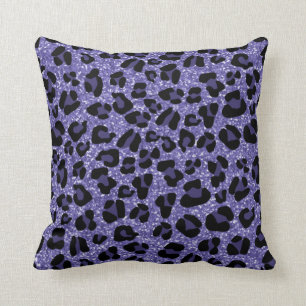 *~* Lila Glitzer Leopard-Kissen Kissen