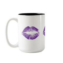 Lila Glitzer-Lippen #2