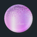 Lila Glitzer Monogram Name Luxury Girl Pappteller<br><div class="desc">Lila Imitate Foil metallic Sparkle Glitzer gebürstete Metal Monogram Name Party Teller. Das macht den perfekten 16 Geburtstag,  Hochzeit,  Brautparty,  Jubiläum,  Babydusche oder Junggeselinnen-Abschied Geschenk für jemanden,  der Lieben glamourösen Luxus und schicke Stile.</div>