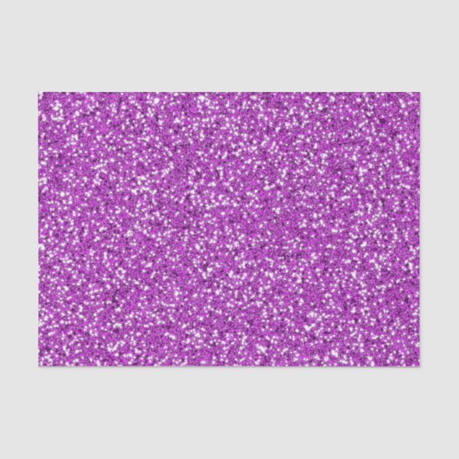 Lila Glitzer Muster Aussehen Seidenpapier (Vorderseite)