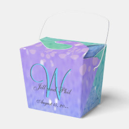 Lila Glitzer Patio Lantern Confetti Glam Blue Geschenkschachtel