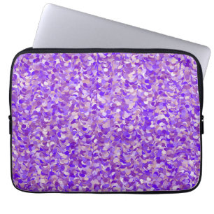 Lila Glitzer Prestige Klassische feminine Pille Laptopschutzhülle