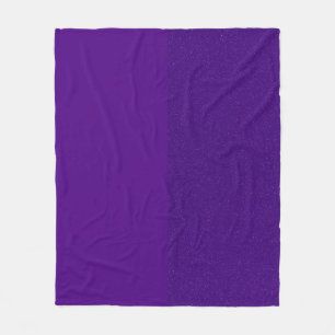 Lila Glitzer Seitenteile Fleece Blanket