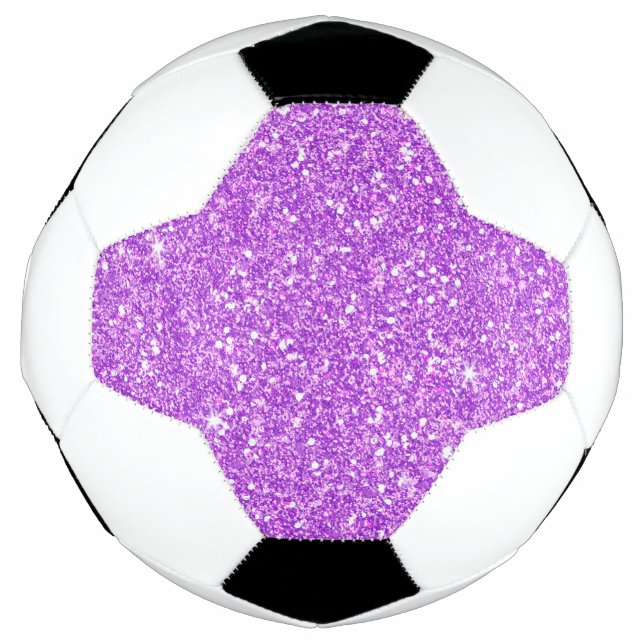 Lila Glitzer Shine Shiny Luxury Diamond Fußball (Vorderseite)