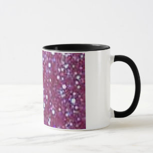Lila Glitzer-Tasse Tasse