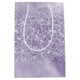 Lila Glitzy Glitzer       Mittlere Geschenktüte