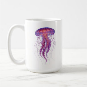 Lila Glow Jellyfish Kaffeetasse