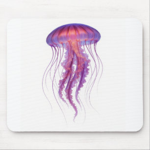 Lila Glow Jellyfish Mousepad