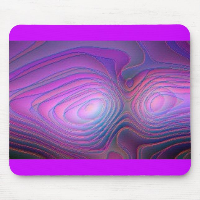 Lila Glühen Mousepad (Vorne)