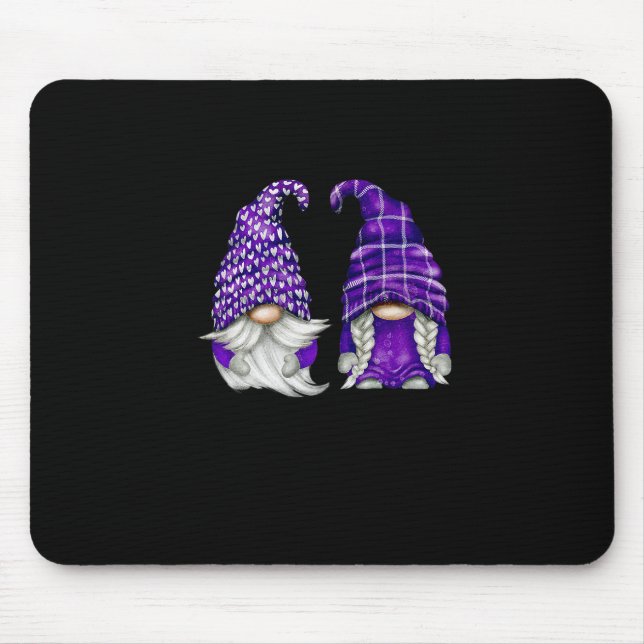 Lila Gnome-Frühlingssaison für Frauen und Sommer Mousepad (Vorne)