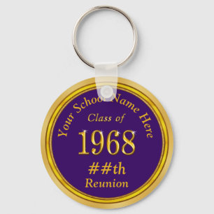 Lila Gold Class of 1968 Class Wiedersehen Schlüsse Schlüsselanhänger