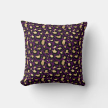 Lila & Gold Glam Leopard