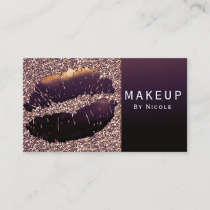 Lila Gold Glanz Lippen Lippenstift Make-up Glam Sa Visitenkarte