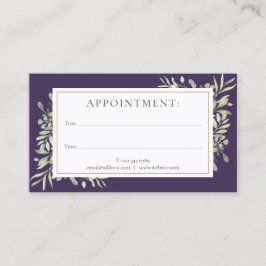 Lila Gold Green Card Visitenkarte