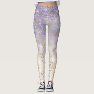 Lila Gold Ombre Leopard Print Leggings