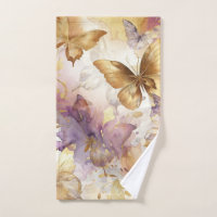 Lila- & Goldbarren Wasserfarbenschmetterlinge