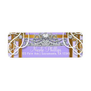 Lila Golddrucker Kronentransport Sweet 16 Party