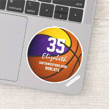 Lila goldene Basketballmannschaft - Jungs